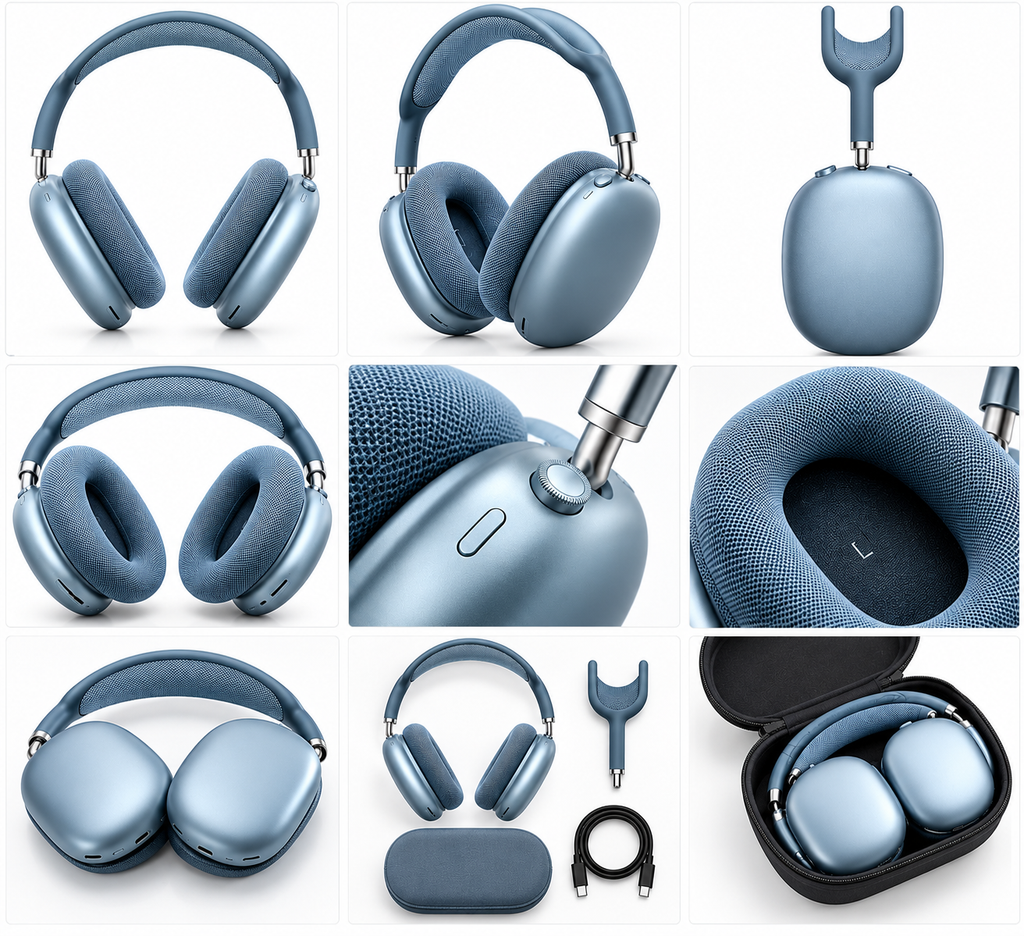 Premium Wireless Over-Ear Headphones – Elegant Design & Comfortable Fit